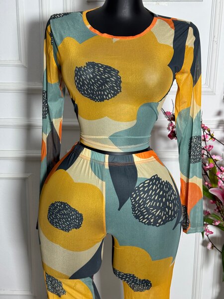 Ensemble Imprimé Fleurs