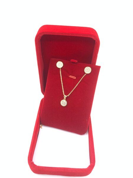 Ensemble bijoux or plaqué