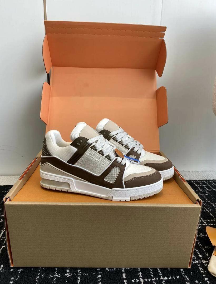 Baskets tendance en cuir