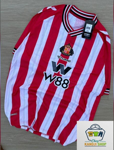 Maillot de foot rouge et blanc Hummel
