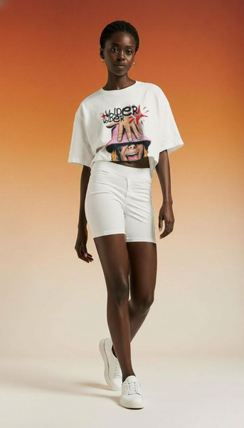 Robe oversize imprimée tendance