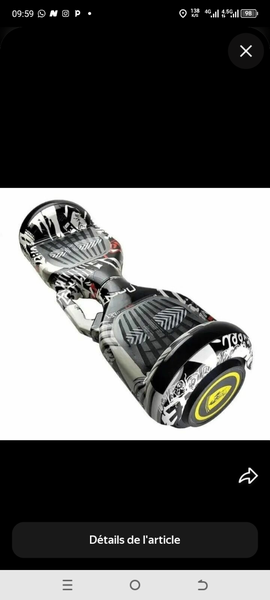 Hoverboard tout-terrain graffiti