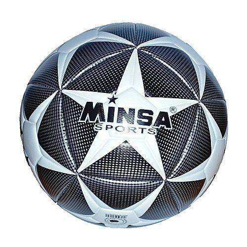 Ballon de Foot MINSA SPORTS Noir et Blanc