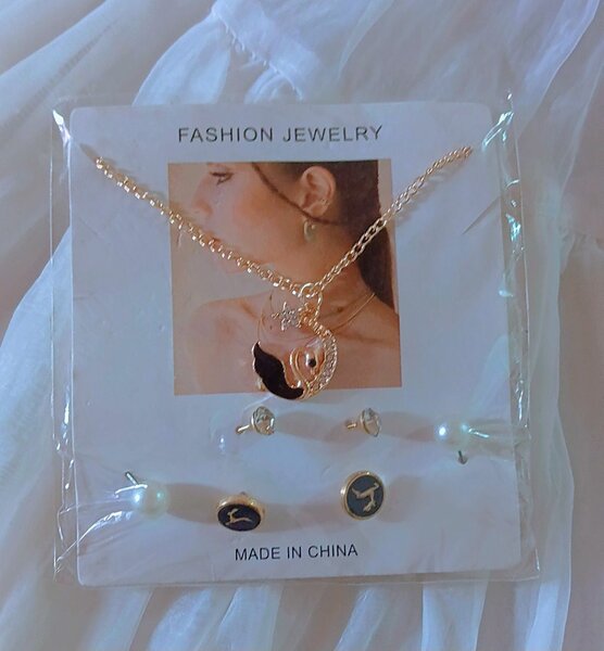 Set de Bijoux Élégant Doré