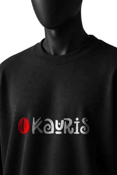 T-shirt noir Overzise