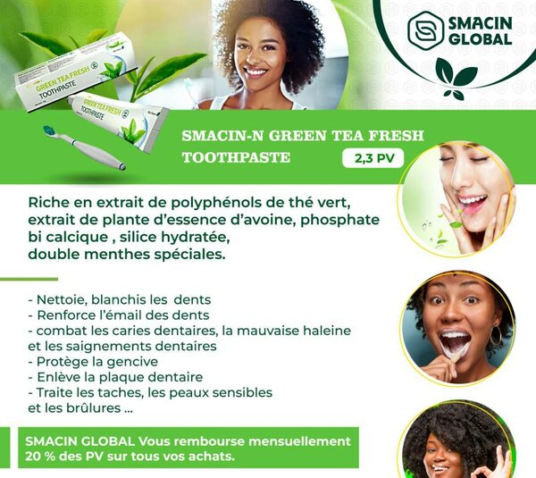 Dentifrice au Thé Vert Frais