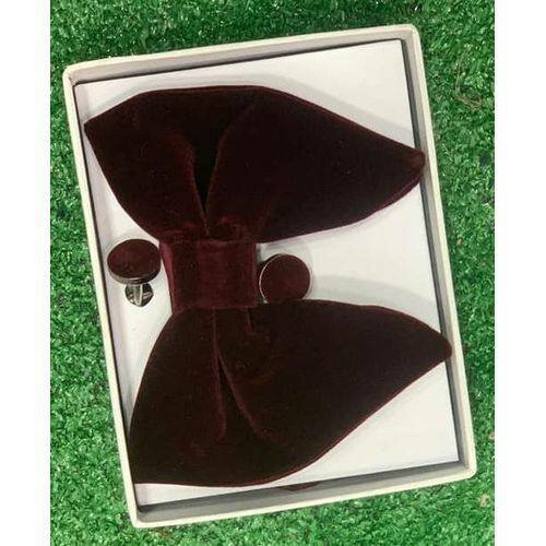 Noeud papillon velours bordeaux