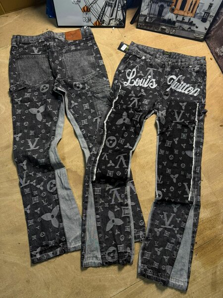 Jeans décontractés patchwork