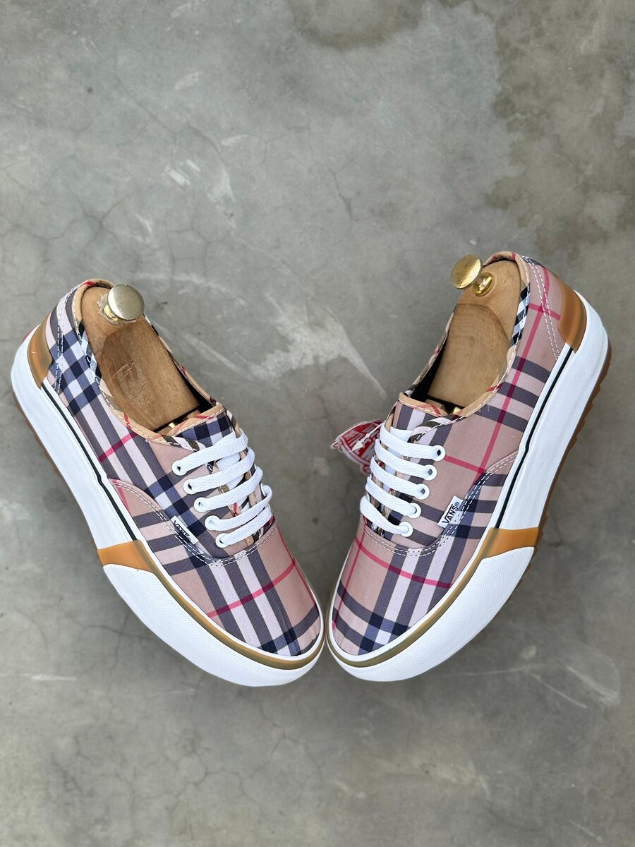 Baskets à carreaux tendance