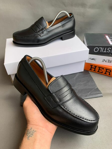 Mocassins élégants en cuir