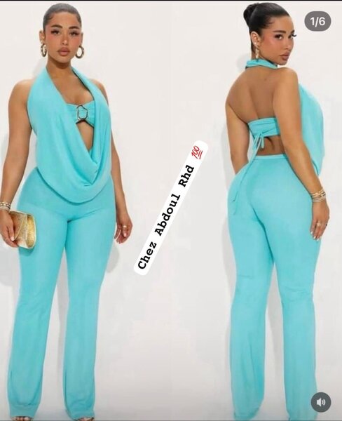 Ensemble  élégante turquoise