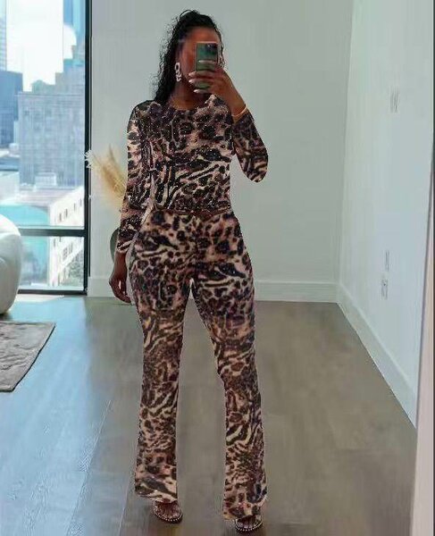 Combinaison Imprimé Léopard