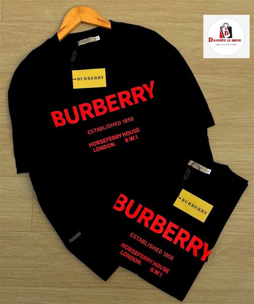 T-shirt Burberry Noir et Rouge