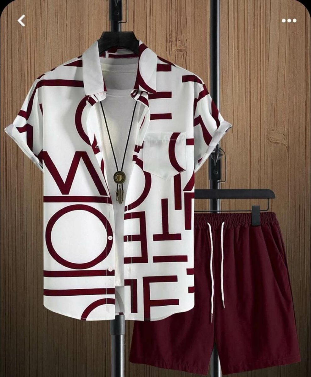 Ensemble chemise et short d'été