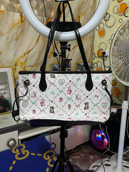 Cute Cartoon Print Tote Bag