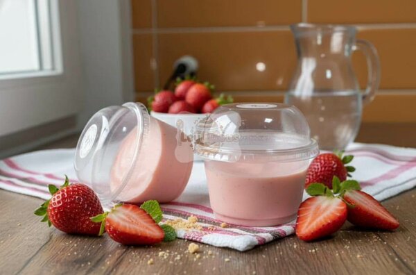 Crème dessert à la fraise