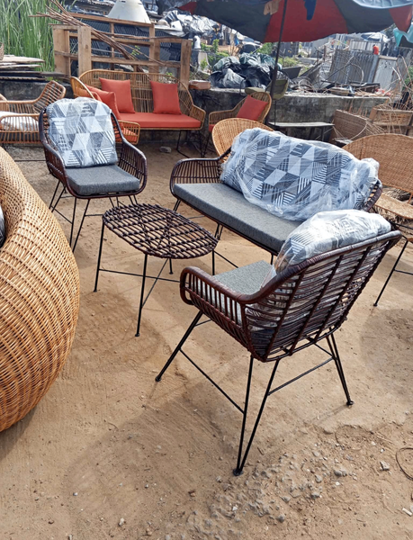 Ensemble salon de jardin en rotin