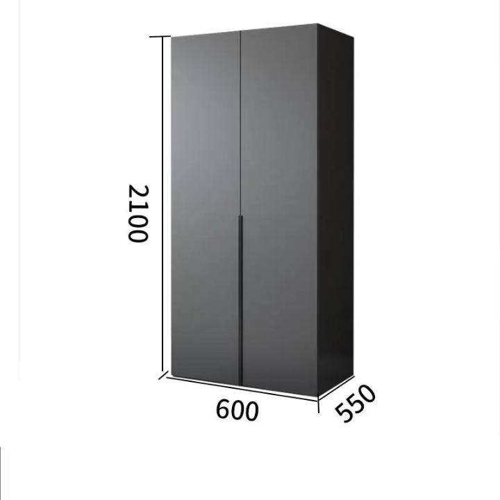 Armoire placard gris 2100x1400