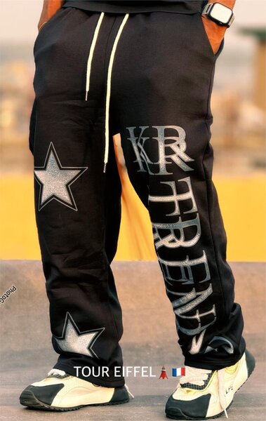 Pantalon noir tendance pour homme