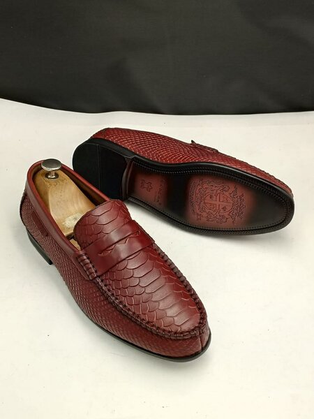 Chaussures homme en cuir marron