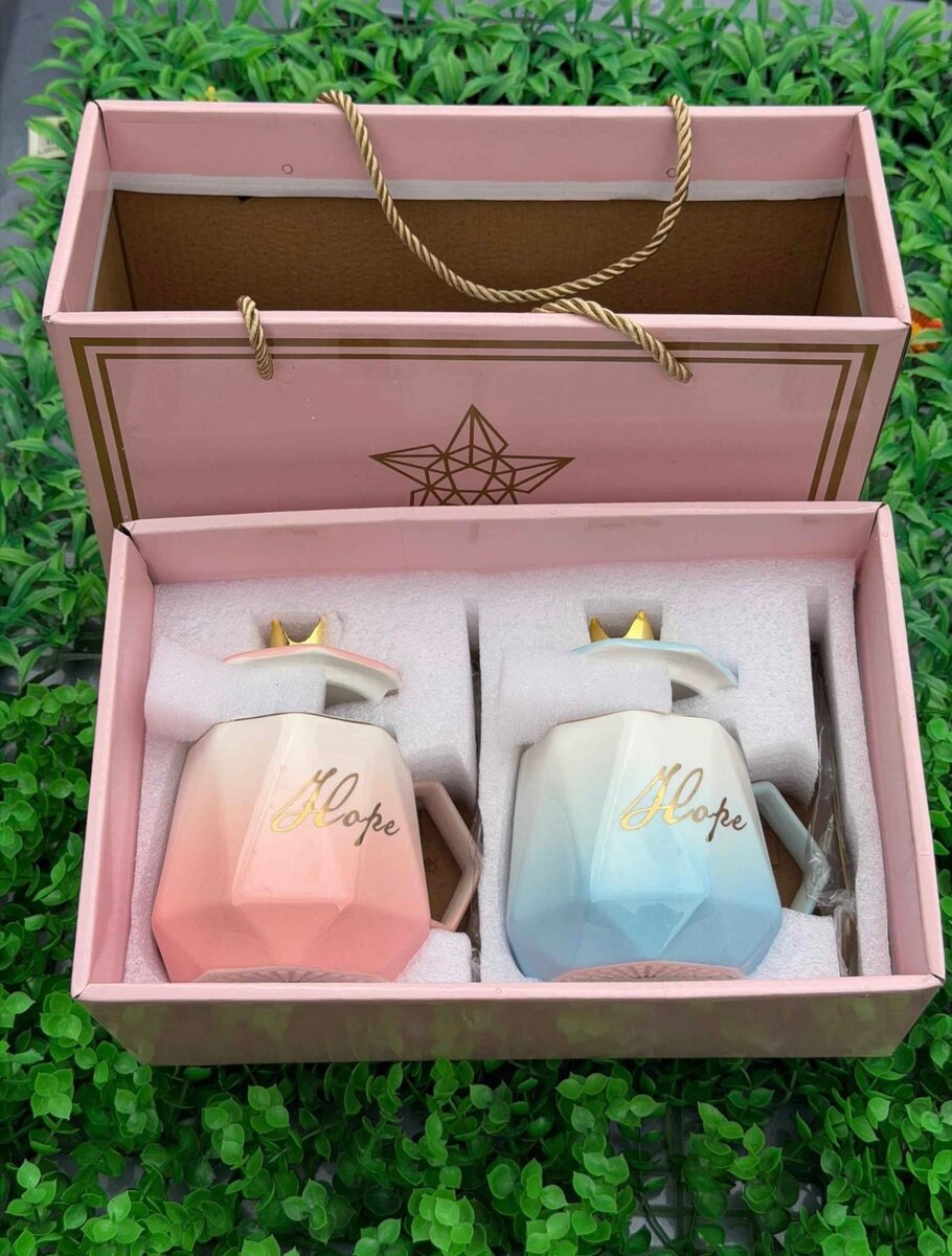 Ensemble de mugs Mariés en céramique