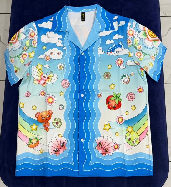 Chemise à motifs vibrants pour homme