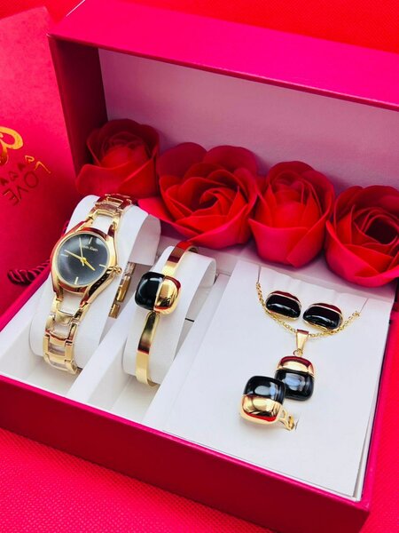 Ensemble Montre et Bijoux Luxe pour Femme