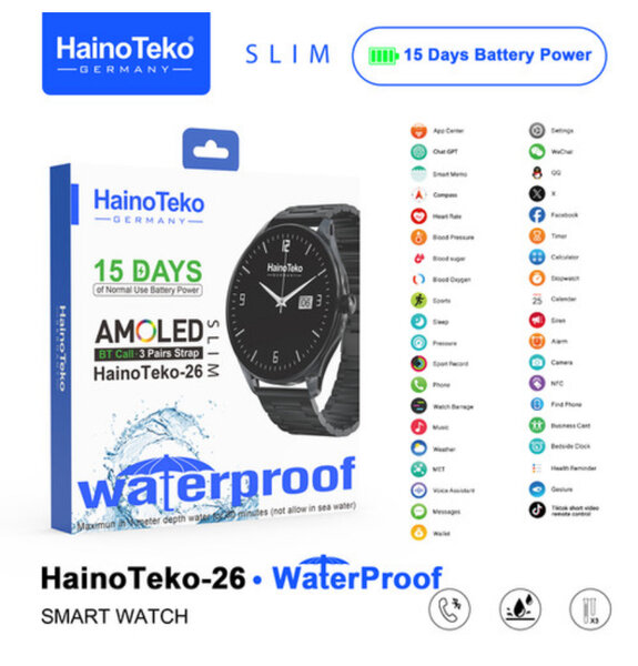 Montre Connectée HainoTeko-26 Étanche