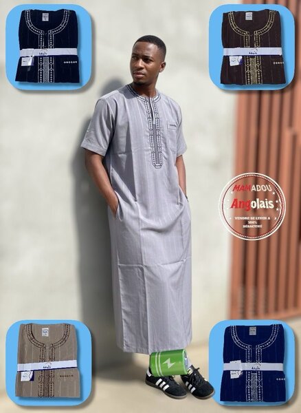 Boubou africain homme élégant