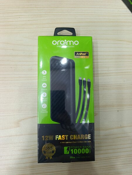 Oralmo Power Bank 10000mAh Fast Charge