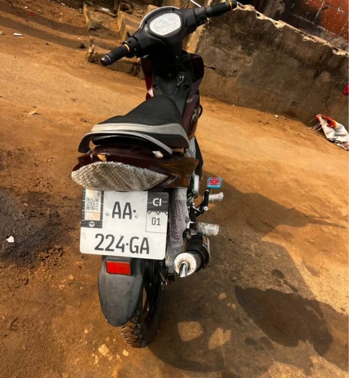 Honda Moto rouge et gris