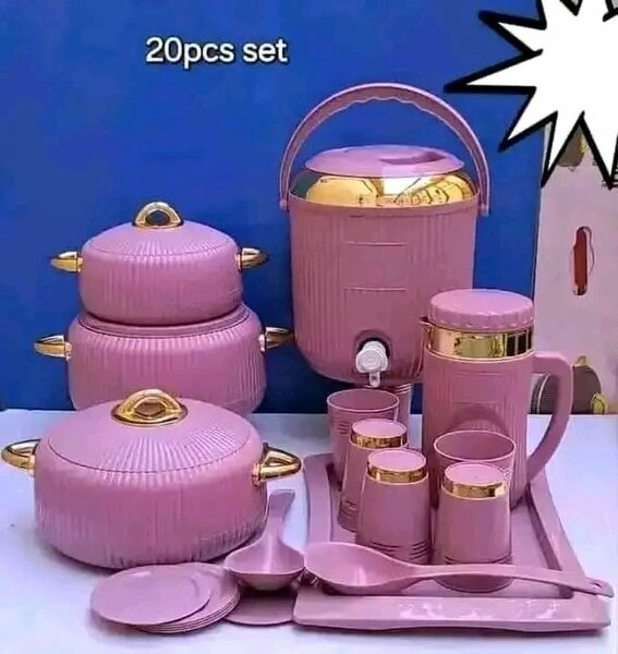 Ensemble de service rose 20 pièces