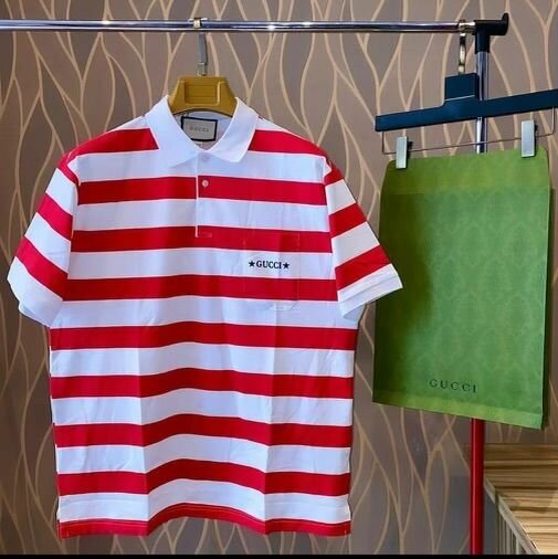 Polo rayé Gucci en coton