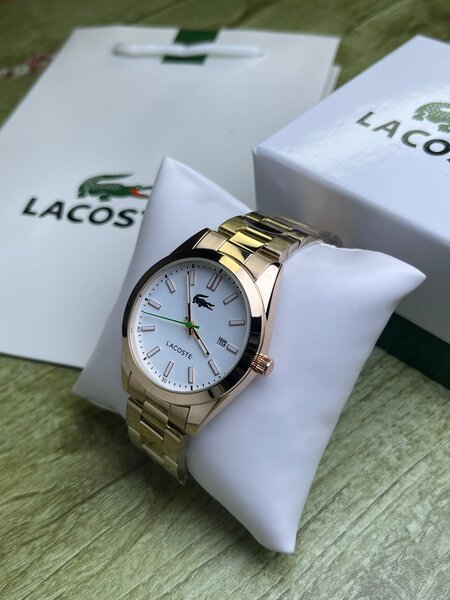 Montre Dorée Lacoste + Coffret