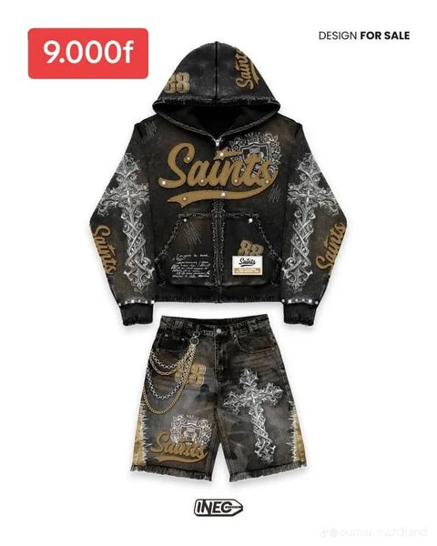 Ensemble survêtement capuche 'Saints' pour homme