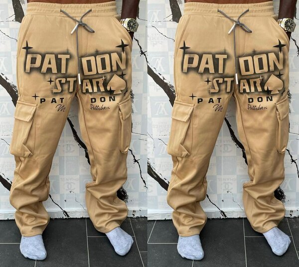 Pantalon cargo beige PAT DON STAR