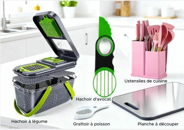 Kit de cuisine complet 5 en 1