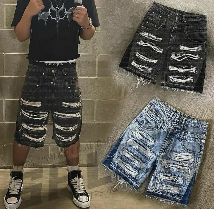 Shorts en jean déchirés