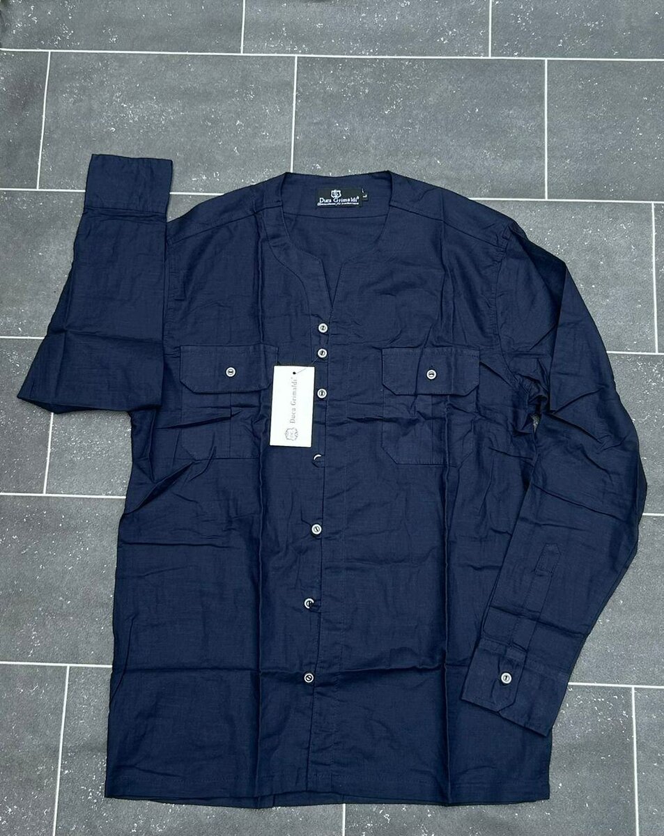 Chemise laine casser Col maho