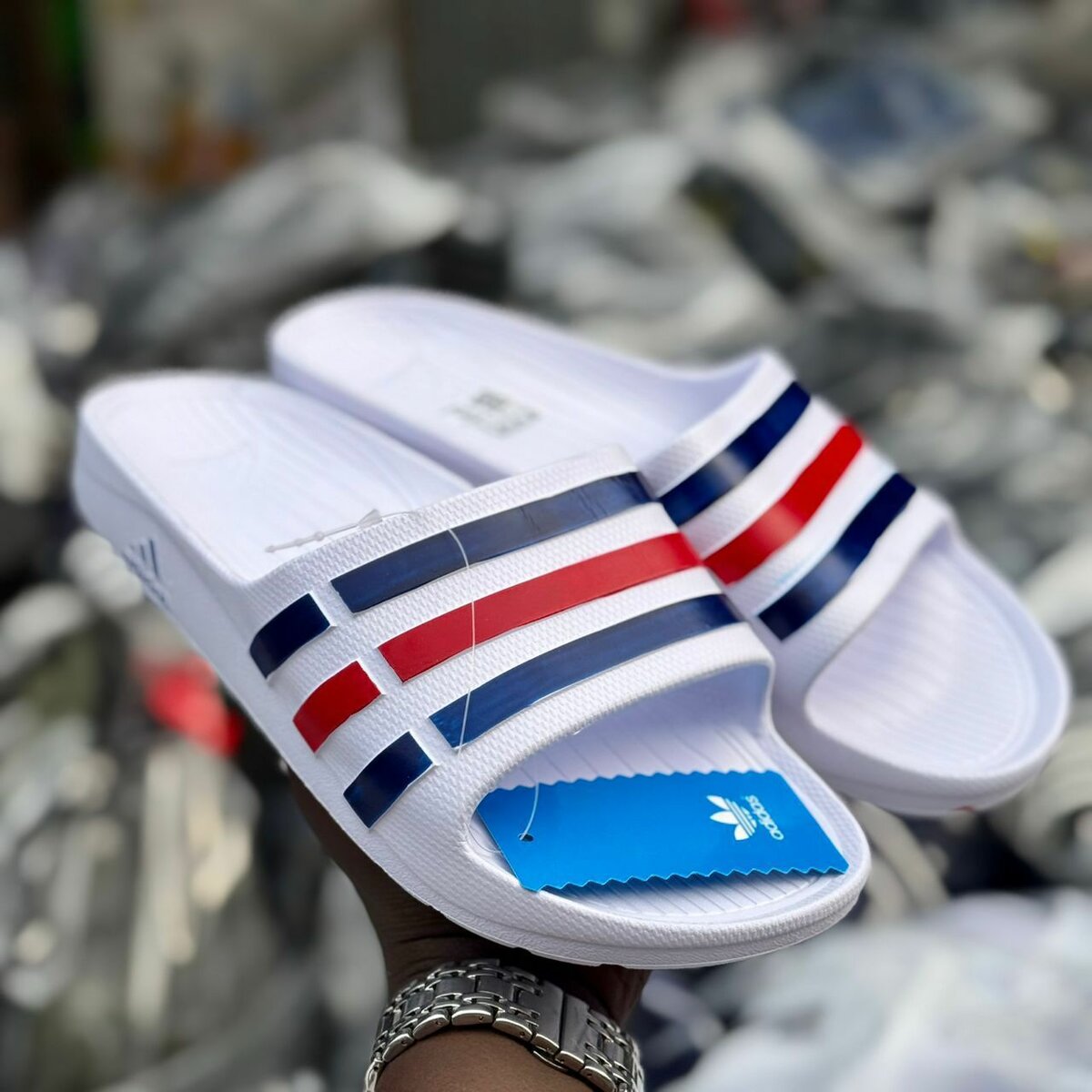 Adidas Slide Blanche pour Homme