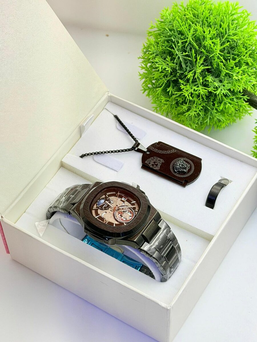 Ensemble Montre et Bijoux pour Homme