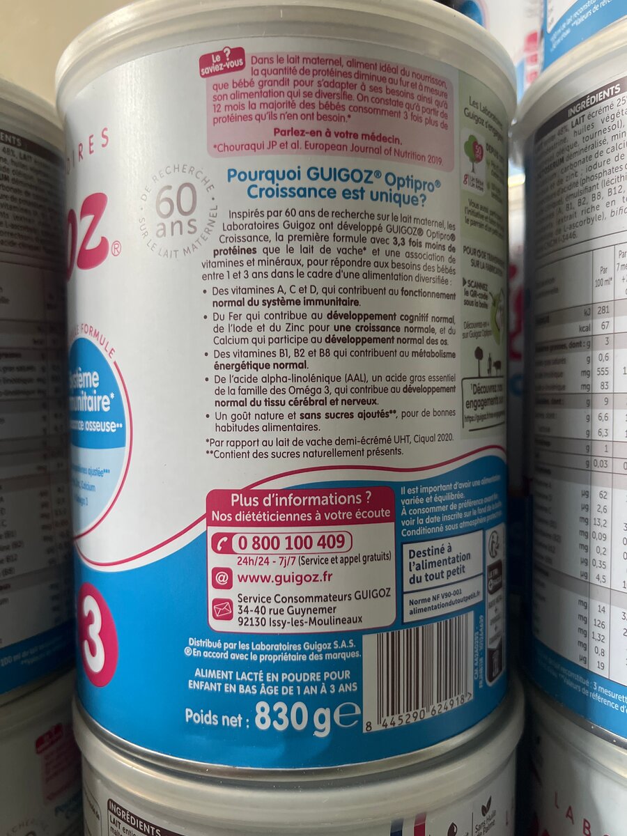 Guigoz Lait Croissance Optipro 3