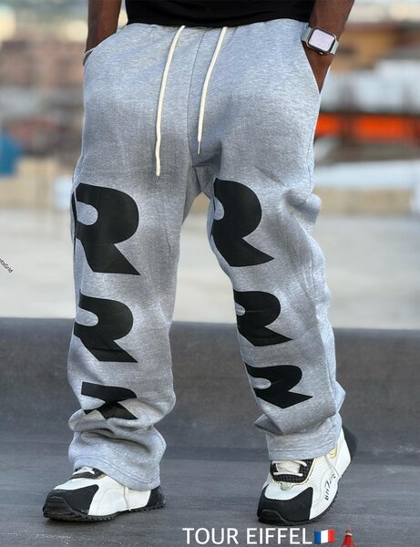 Pantalon jogging gris homme