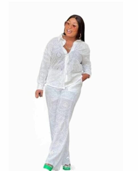 Ensemble blanc en dentelle