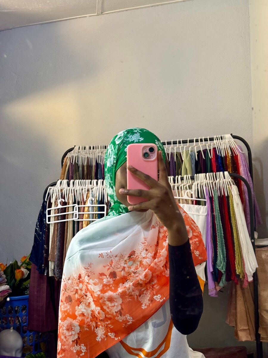 Voile imprimé floral (can )