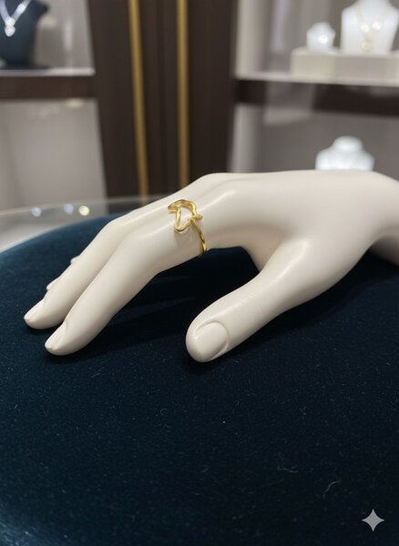 Bague en or motif animal