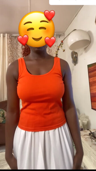 Débardeur Orange Femme