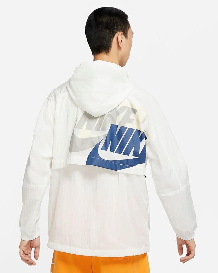 Veste Nike Windrunner blanche homme