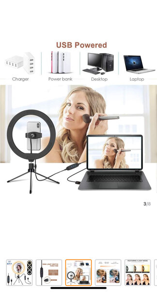 Anneau Lumineux USB Trépied