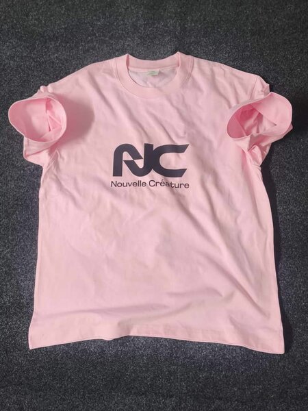 Nouvelle Créature T-shirt rose NC